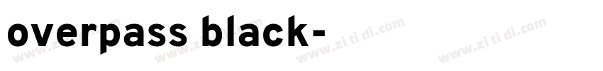 overpass black字体转换